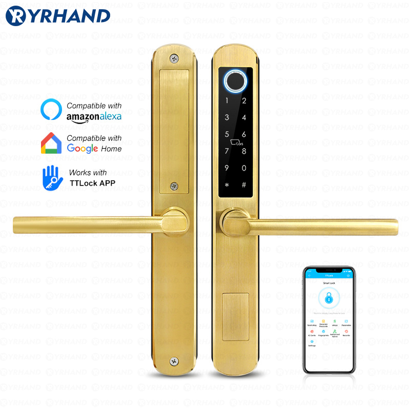 Smart Home Technology - IP66 goud roestvrij staal schuifglas Smart