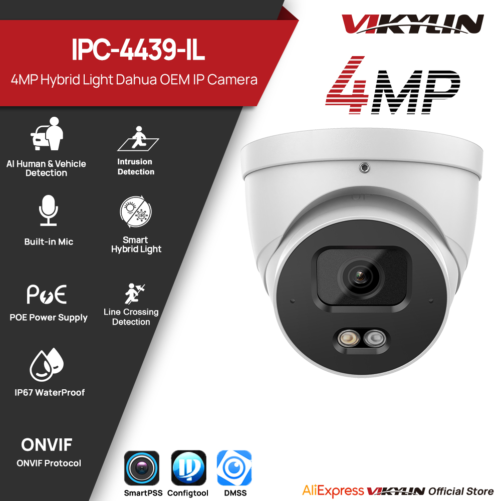 Smart Home Login - VIKYLIN 4MP IP-beveiligingscamera Smart Dual Light