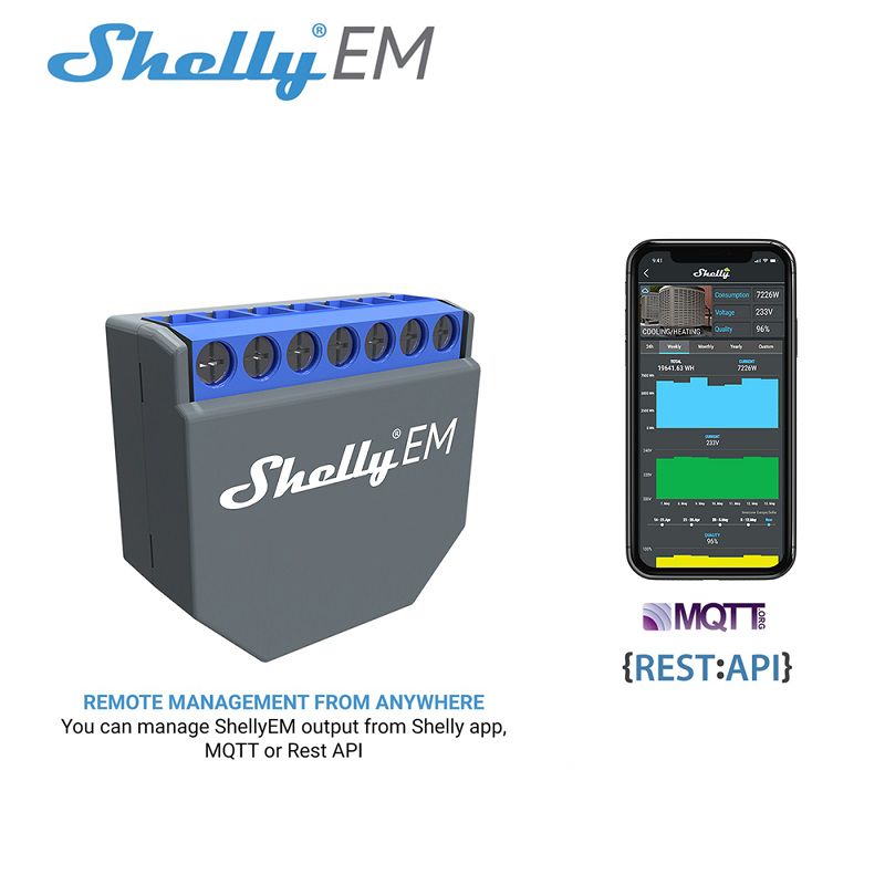 Smart Home Controller - SHELLY EM Wifi Smart Life Controller