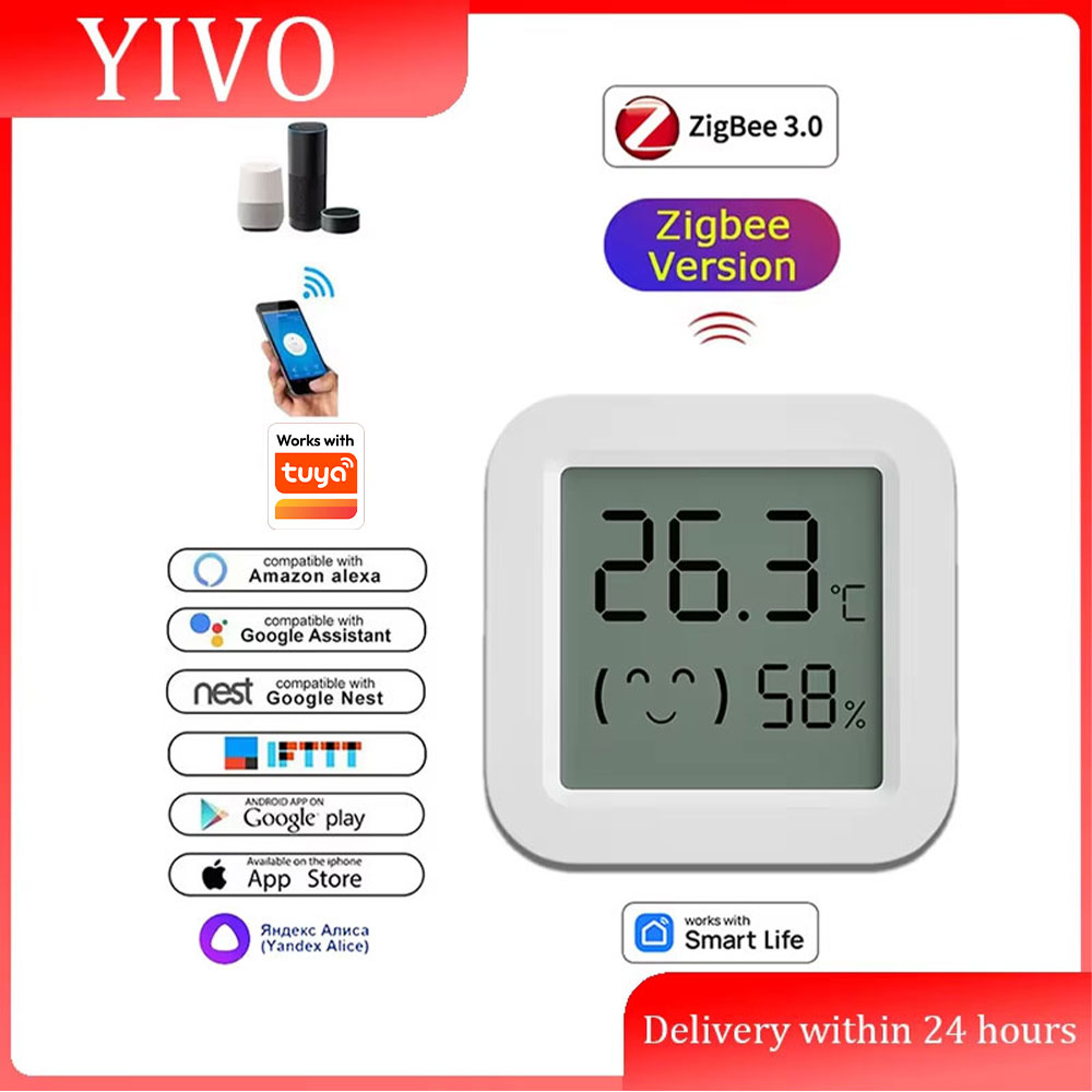 Smart Home Tablet - Zigbee 3.0 Temperatuur-vochtigheidssensor APP Afstandsbediening Thermometer