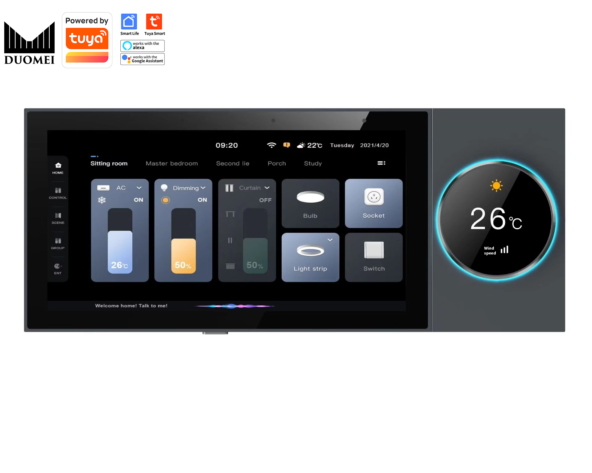 Smart Home Zigbee Gateway - DUOMEI Smart Home Systeem Tuya WiFi