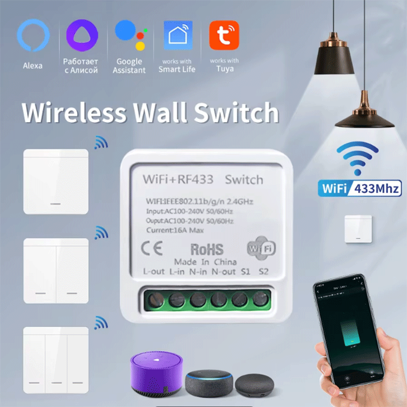 Smart Home Web - Tuya WiFi Slimme Lichtschakelaar Smart Home
