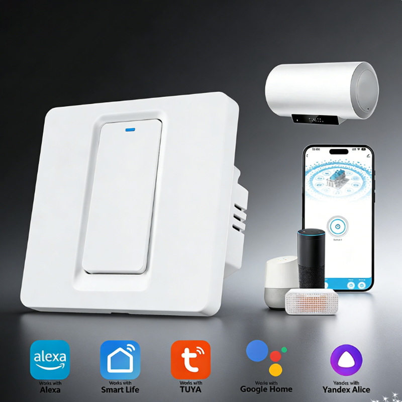 Smart Home Web - Slimme boilerschakelaar/WiFi en Bluetooth-aanraakbediening Werkt met