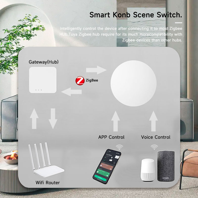 Tuya ZigBee slimme draadloze k - Smart Home Google Assistant recensie en prijs