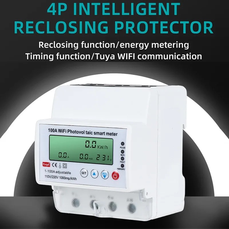 4P 1-100A WiFi Fotovoltaïsche  - Smart Home Monitoring recensie en prijs