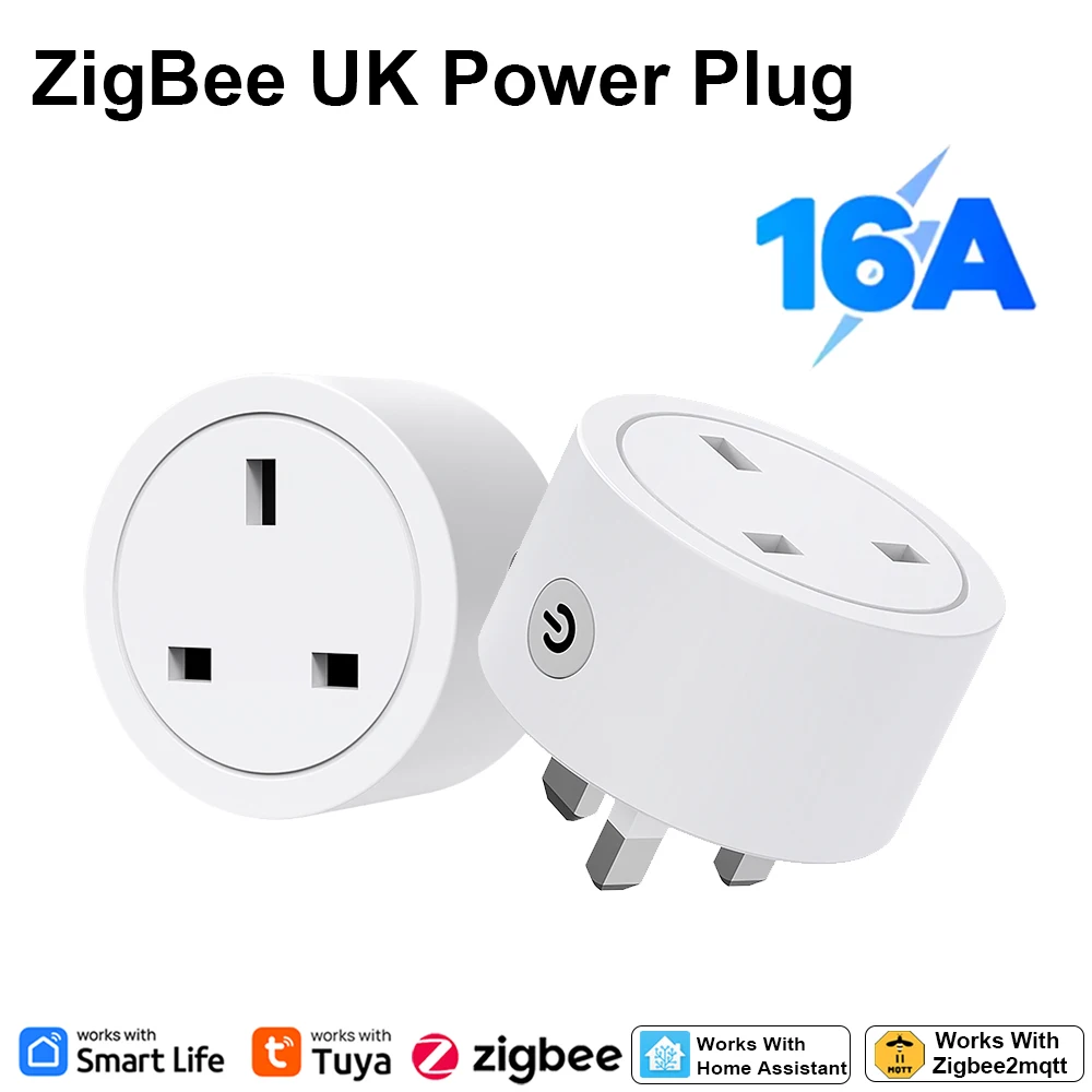 Zigbee Smart Plug 16A UK-stekk - Smart Home Monitoring recensie en prijs