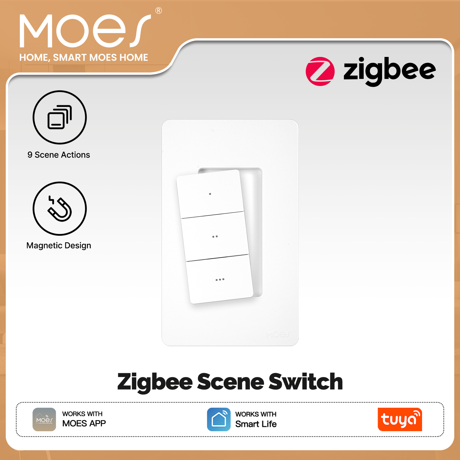 MOES Tuya Zigbee Smart Wireles - Smart Home Internet recensie en prijs