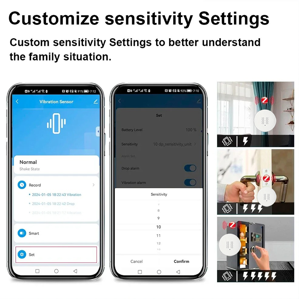Tuya ZigBee Smart Vibration &  - Smart Home Google Assistant recensie en prijs