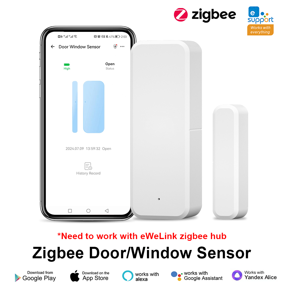 ZigBee Deur Raam Sensor eWeLin - Smart Home Tablet recensie en prijs