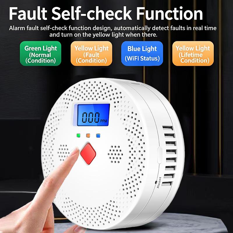 WiFi Smart Koolmonoxidedetecto - Smart Home Monitoring recensie en prijs
