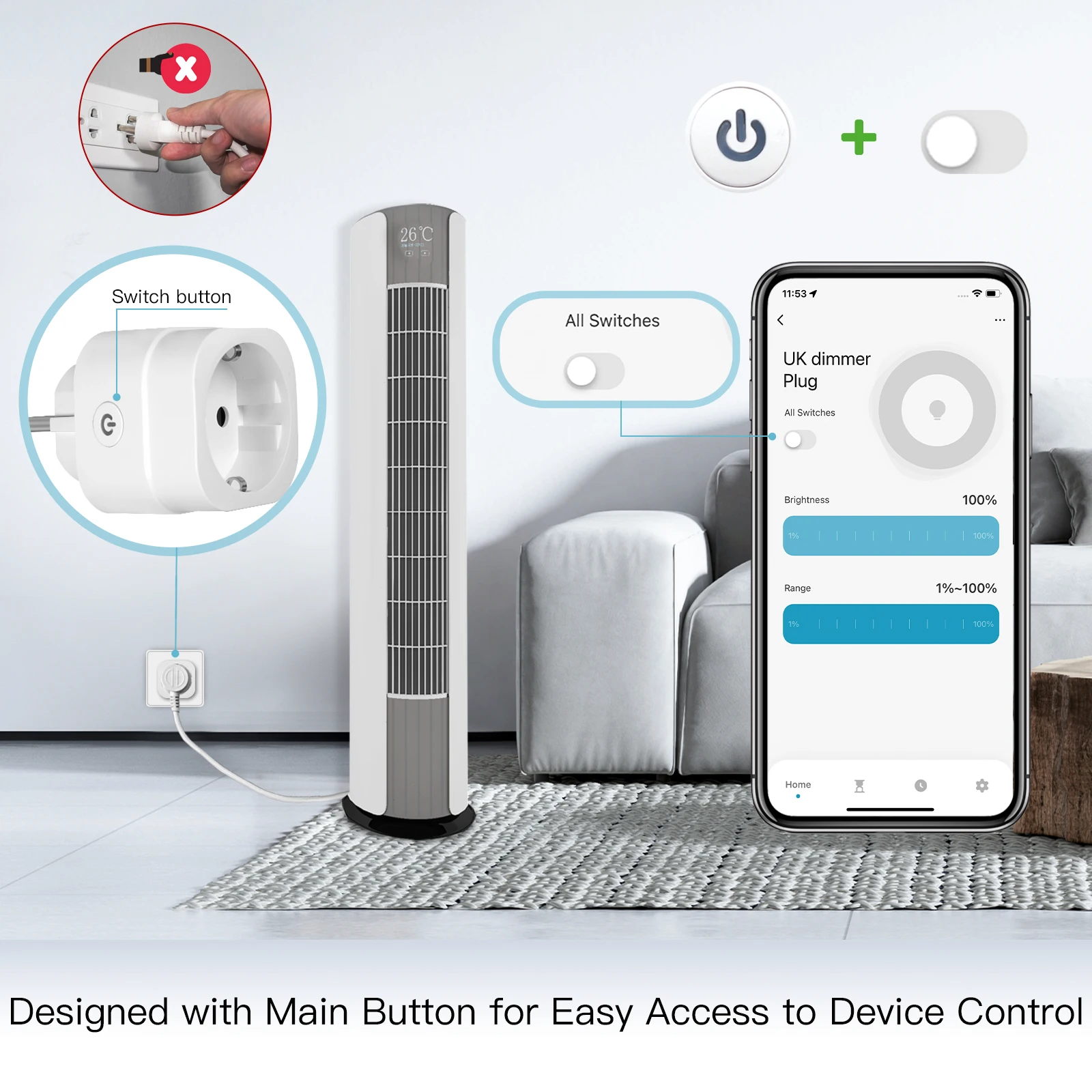 MOES Tuya WiFi Smart Plug Dimb - Smart Home Technology recensie en prijs