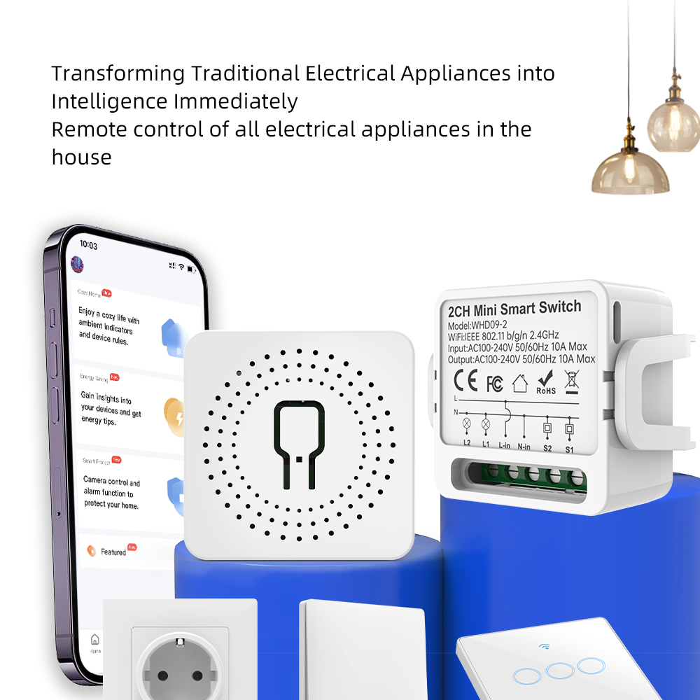 2-weg Tuya Smart Switch 2-voud - Smart Home Google Assistant recensie en prijs