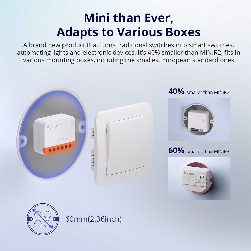 Sonoff Mini R4 Extreme Wifi Sm - Smart Home Web recensie en prijs